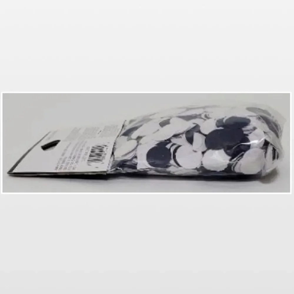 New Confetti Blue White Round Circles Party Home Table Top Decoration NWT